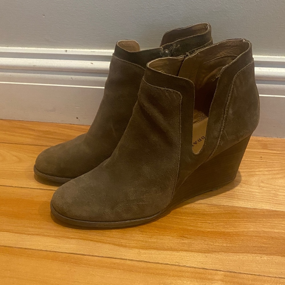 Lucky Brand Dark Brown Ankle Booties